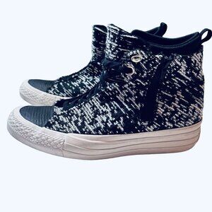 CONVERSE Chuck Taylor All Stars Selene Winter Knit Hi-Top Shoes Women Size 6 Zip